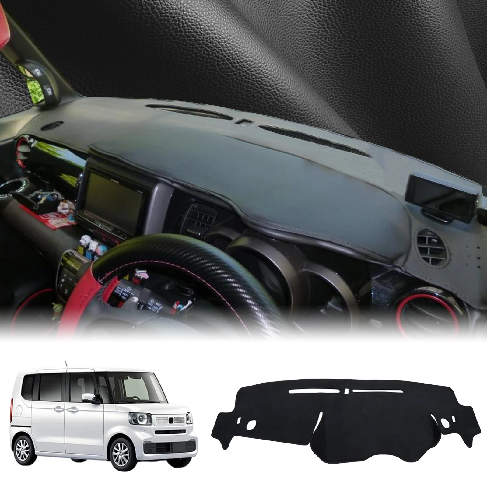 

fit for Honda N-BOX 2011-2016 NBOX N BOX JF1 JF2 Car Dashmat Dashboard Cover Pad DashMat Sunshade Protective Carpet Accessories