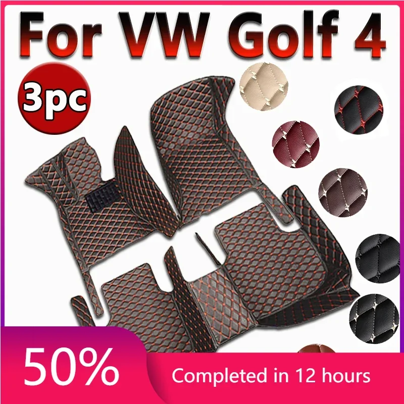 Car Floor Mats For VW Golf 4 MK4 1998~2003 DropShipping Center Auto Interior Accessories Leather Carpets Rugs Foot Pads