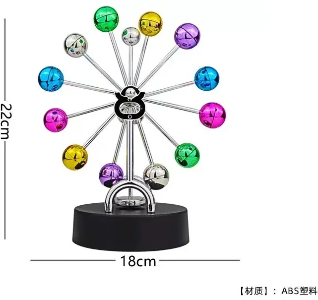 NEW Creative Personality Perpetual Motion Machine Ferris Wheel Rotating Newton Ornament Home Desktop Decoration Gift