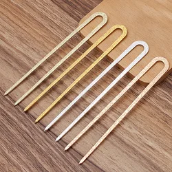 3pcs/set U Shape Hairpin Hair Sticks Alloy Hair Pins Clips Bridal Headpiece for Women Girl Wedding Hair Handmade Accessories