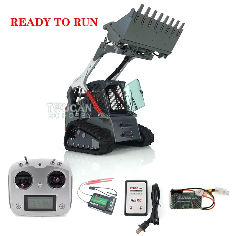 1/14 LESU Aoue LT5 Hydraulic Tracked Skid-Steer RC Loader Remote Control Engineering Car RTR Model Outdoors Toy THZH1209