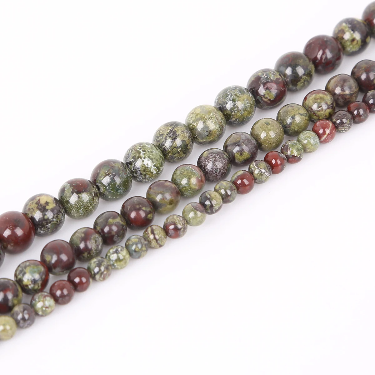 Naturstein-Drachenblutstein-Perlen, rund, lose, 4, 6, 8, 10 mm, für Schmuckherstellung, DIY-Halskette, Armband, Zubehör – Detail 2