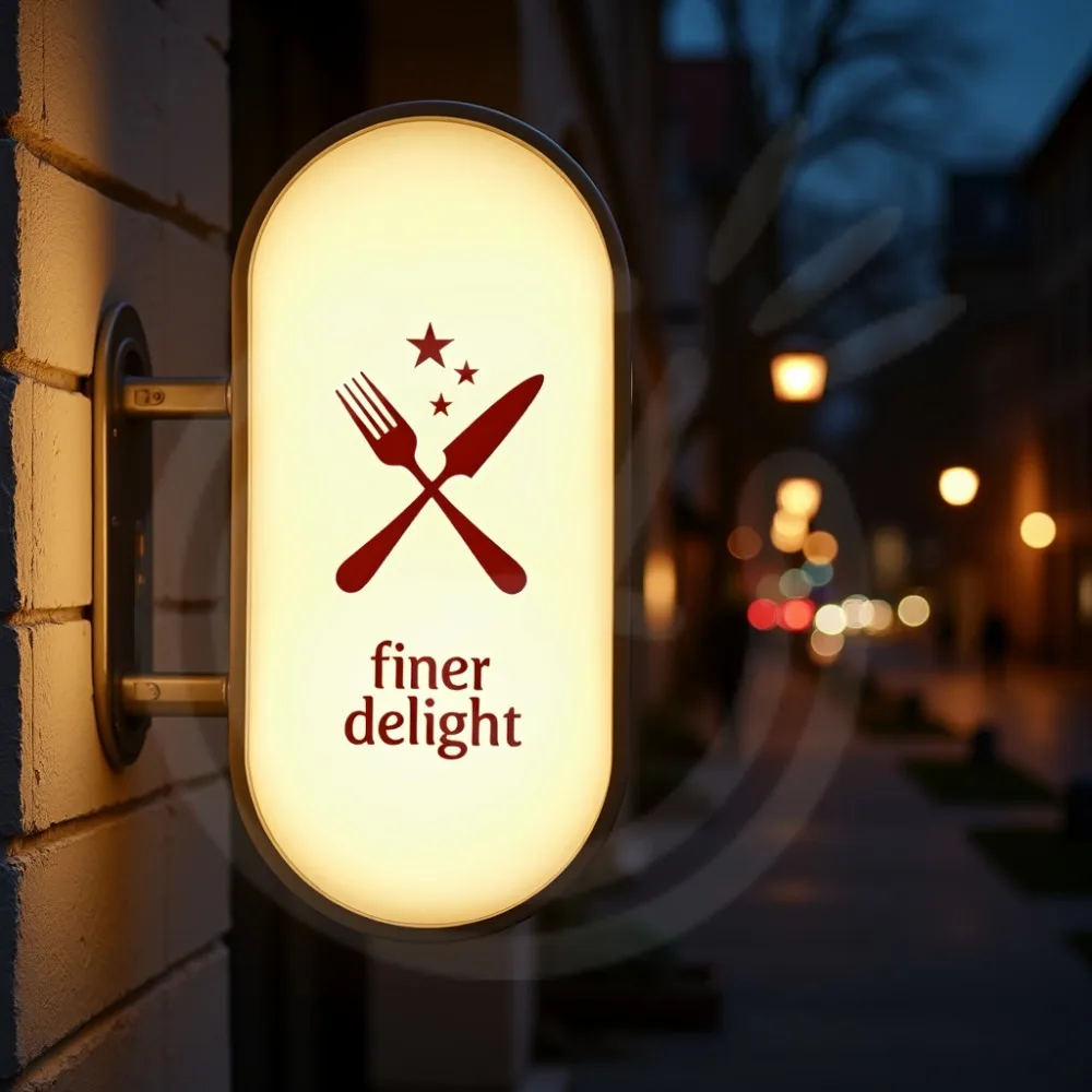 

Custom Round LED Light Box for Retail Stores Waterproof Acrylic Double Sided Illuminated Business Sign Wall Mounted Display