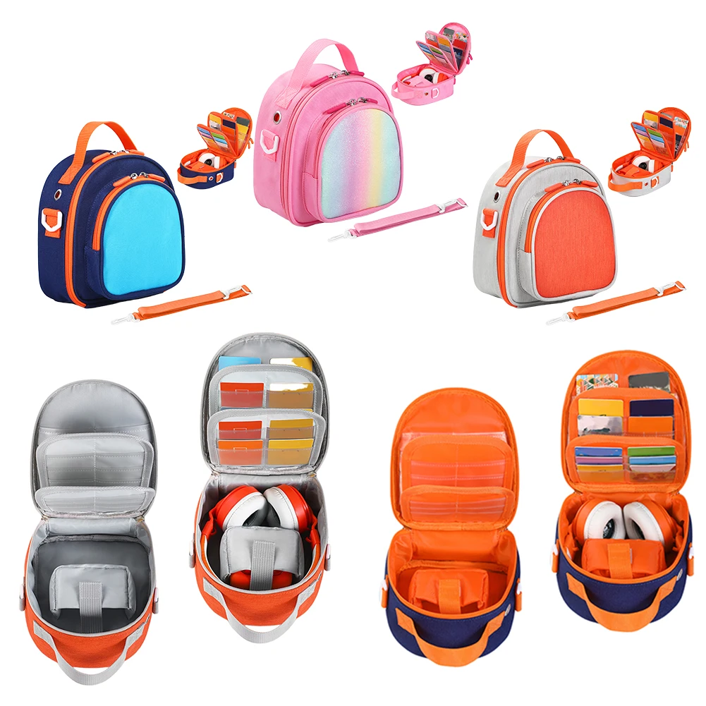 Carrying Case for Yoto Mini (2024 Edition) Storage Bag with Shoulder Strap Hold Up To 30 Cards Hard Holder Case for Audio Player