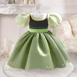 Summer Dress for Girls Baby Casual Dress Girl Princess Birthday Party Vestidos Anna Costume Girls Evening Dresses Girls Clothes