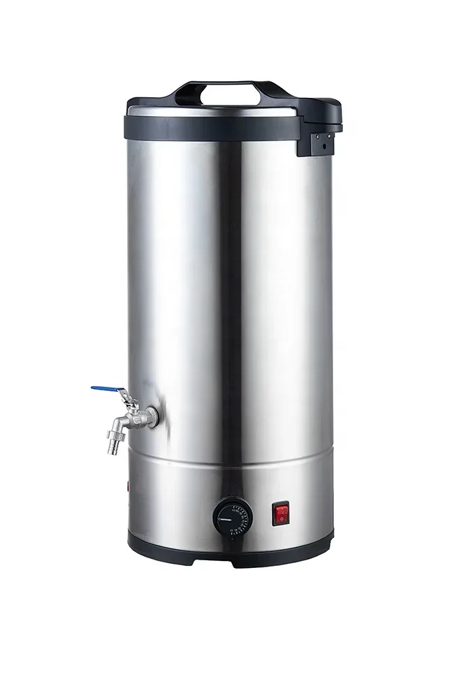 Stainless Steel 30L Warmer Heating Element Mulled Wine Water Boiler Tea Urn Mash Tun Water Heater(Double Wall)