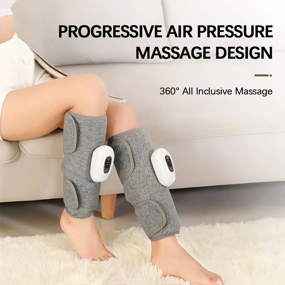 

Dirt Resistant Linen Electric Leg Massager 360° Air Pressure Grey Air Pressure Calf Massager Pressotherapy Relieve Pain