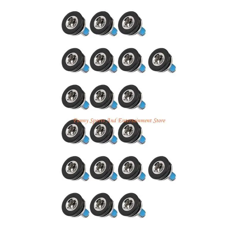 

C4DE 20Pcs Inner Hexagon Threaded Screws 8'' Thread Sandproof Bicycles Crank Screws