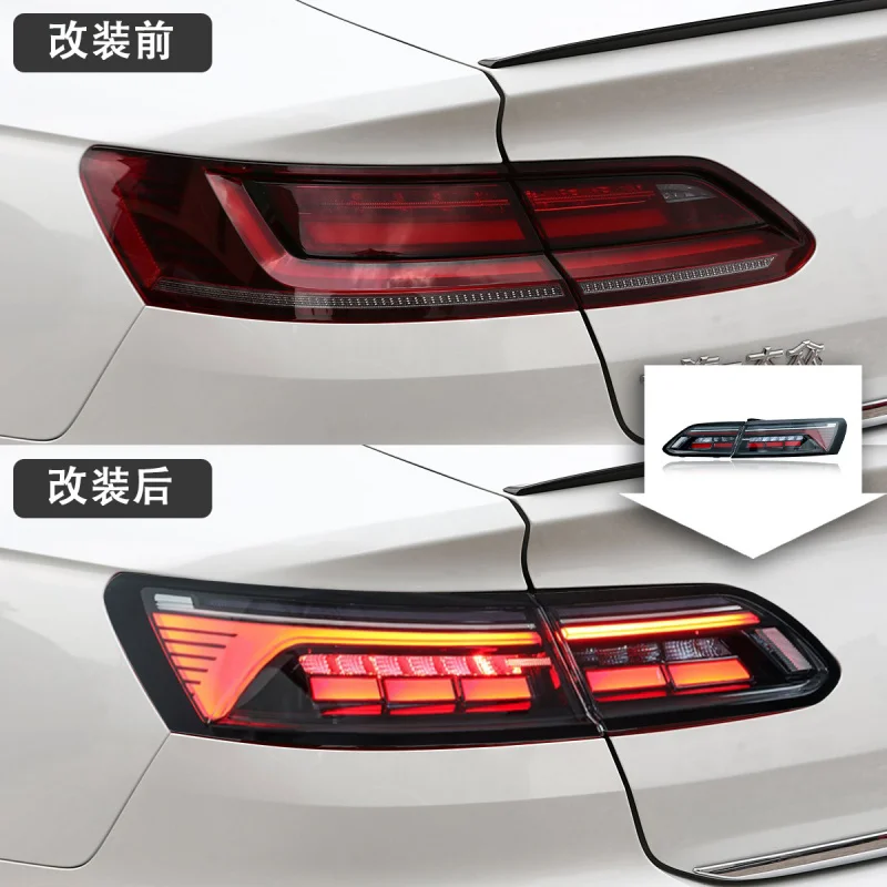 

Подходит для 19-24 Volkswagen CC Задний фонарь в сборе Rline Модифицированный светодиодный задний фонарь дальнего света Streamer Рулевое управление
