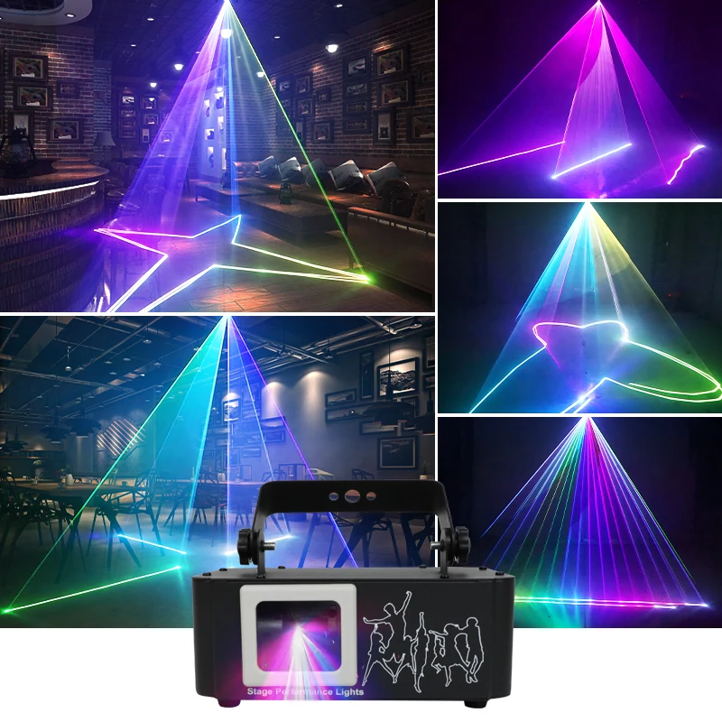 Projecteur unique activé par le son, lumière de scène Laser de noël, effet d'éclairage 3D pour fête et événement, nouvelle Version 2025