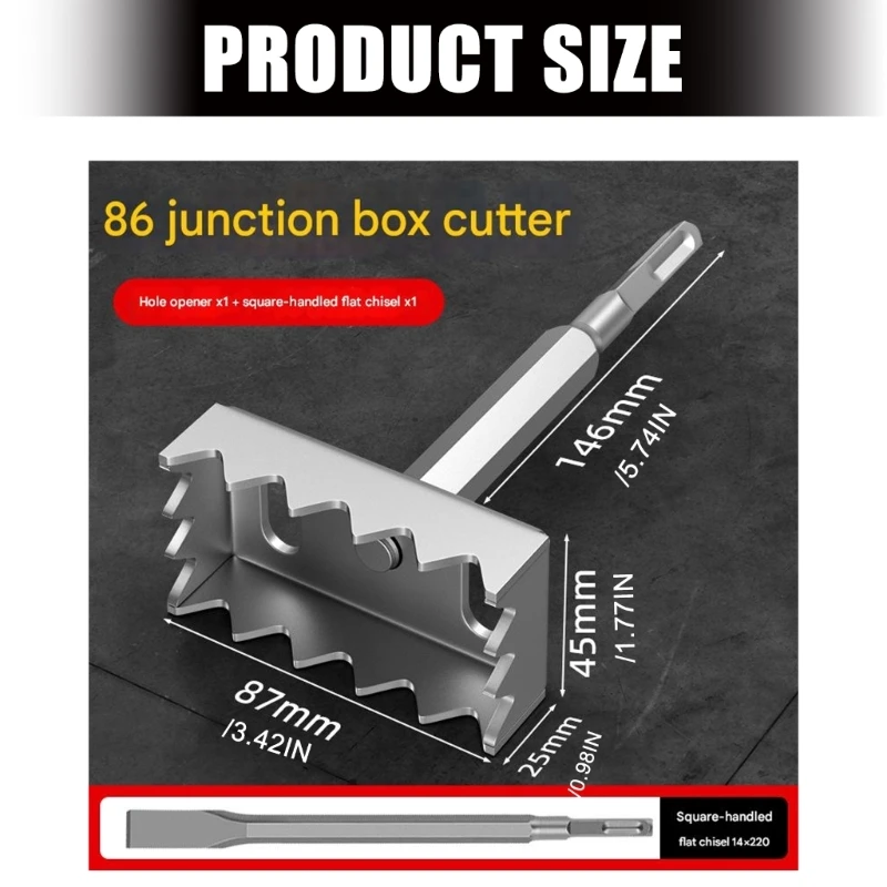 High Accuracy Square Hole For Dry wall Electrical Box Fast Clean Cutting Enhancing Efficiency For Contractors And DIY