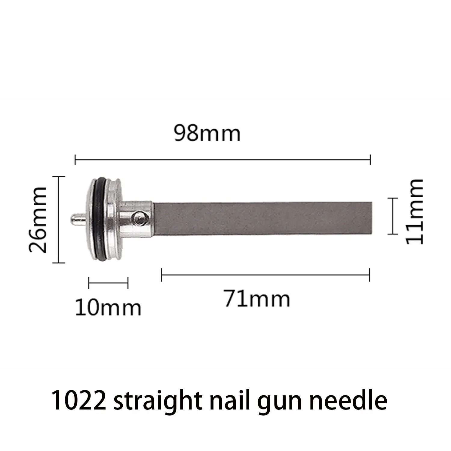 1 Packung pneumatischer Nagler-Stift, Nagler-Stifte für Luftnagler-Zubehör, Ersatzteile für 1022J Zhongjie Original-Zubehör