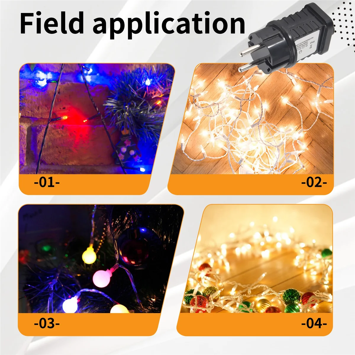 ABZW 24V Transformator Wtyczka Zasilacz Odpowiedni na Boże Narodzenie Halloween Sprzęt LED Dekoracje Wtyczka EU
