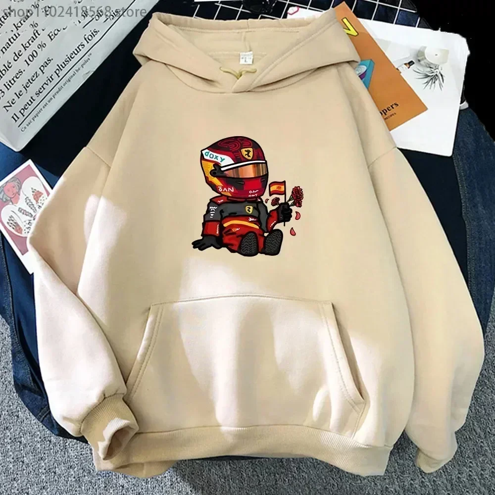 sainz-camisolas-graficas-dos-desenhos-animados-das-mulheres-mini-f1-hoodies-jogos-manga-comprida-harajuku-vestuario-streetwear-frete-gratis
