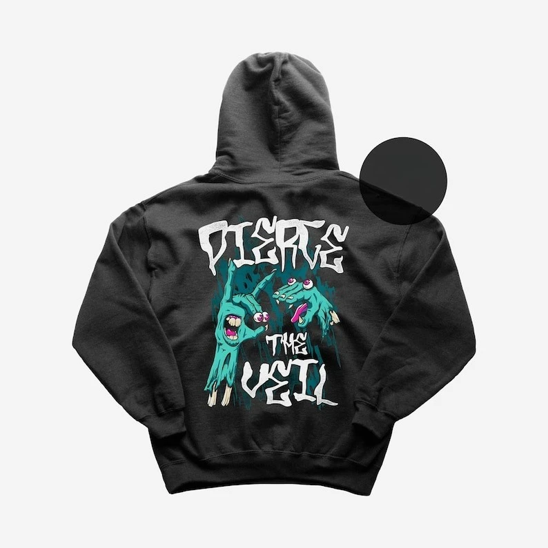 

Pierce The Veil hoodie Metal Music hooded Selfish Machines Collide With The Sky Pierce The Veil Merch Unisex Rocker Clothing