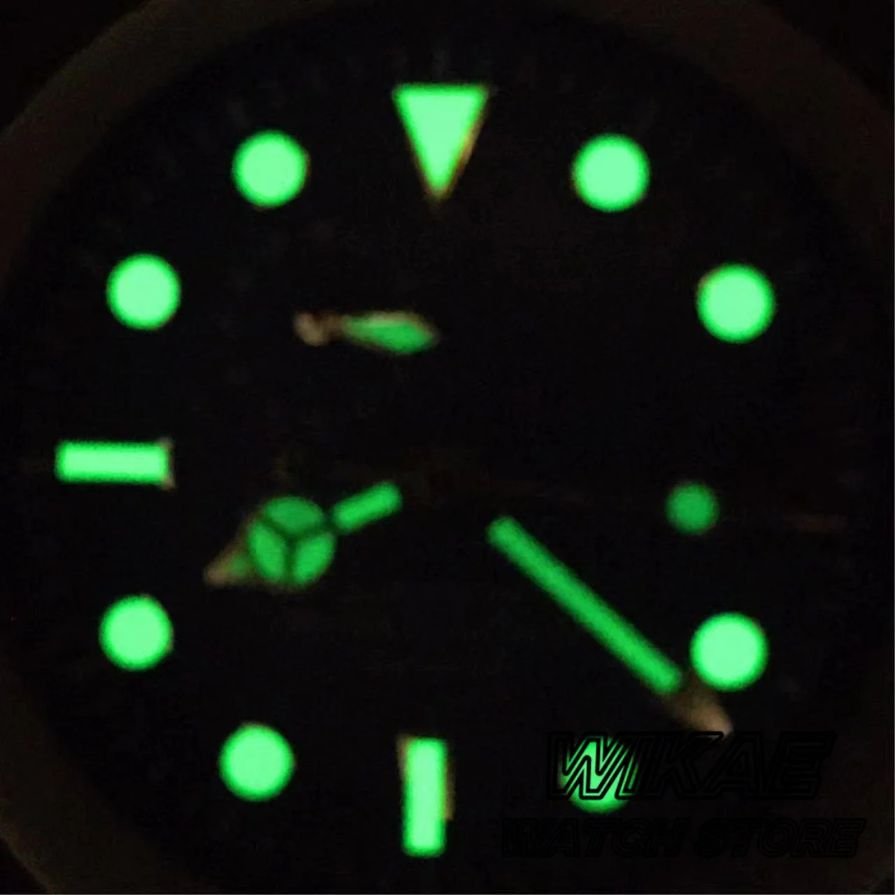 29mm Sterile Watch Dial Hand Set Black Blue Green Dial Silver Orange Index Green Luminous Fit NH37 Movement Modified Watch Parts