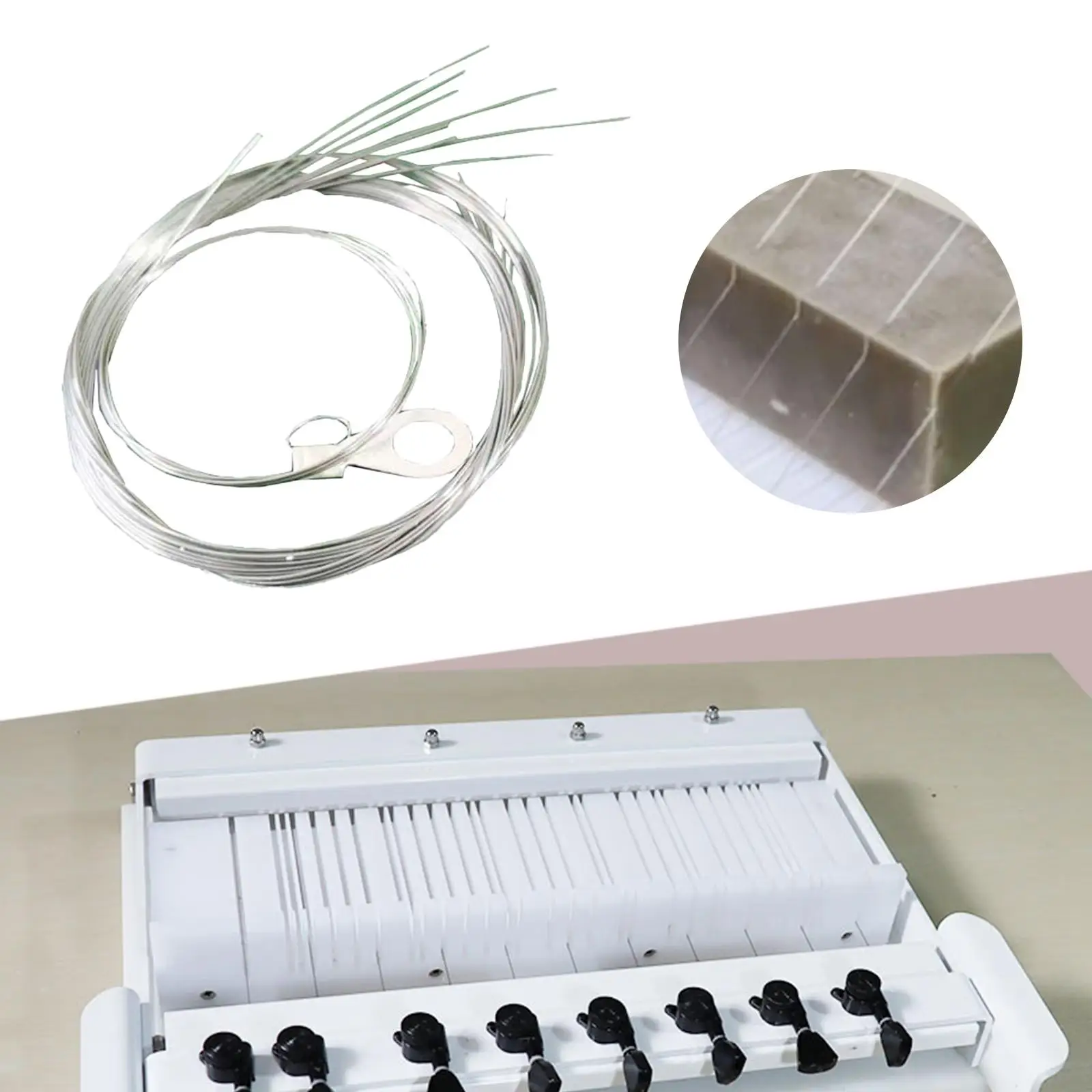 

9 Pieces Stainless Steel Wire with Loop Soap String Cutter for Chocolate Cheese Cutting Machine Handmade Soap Cutter Soap