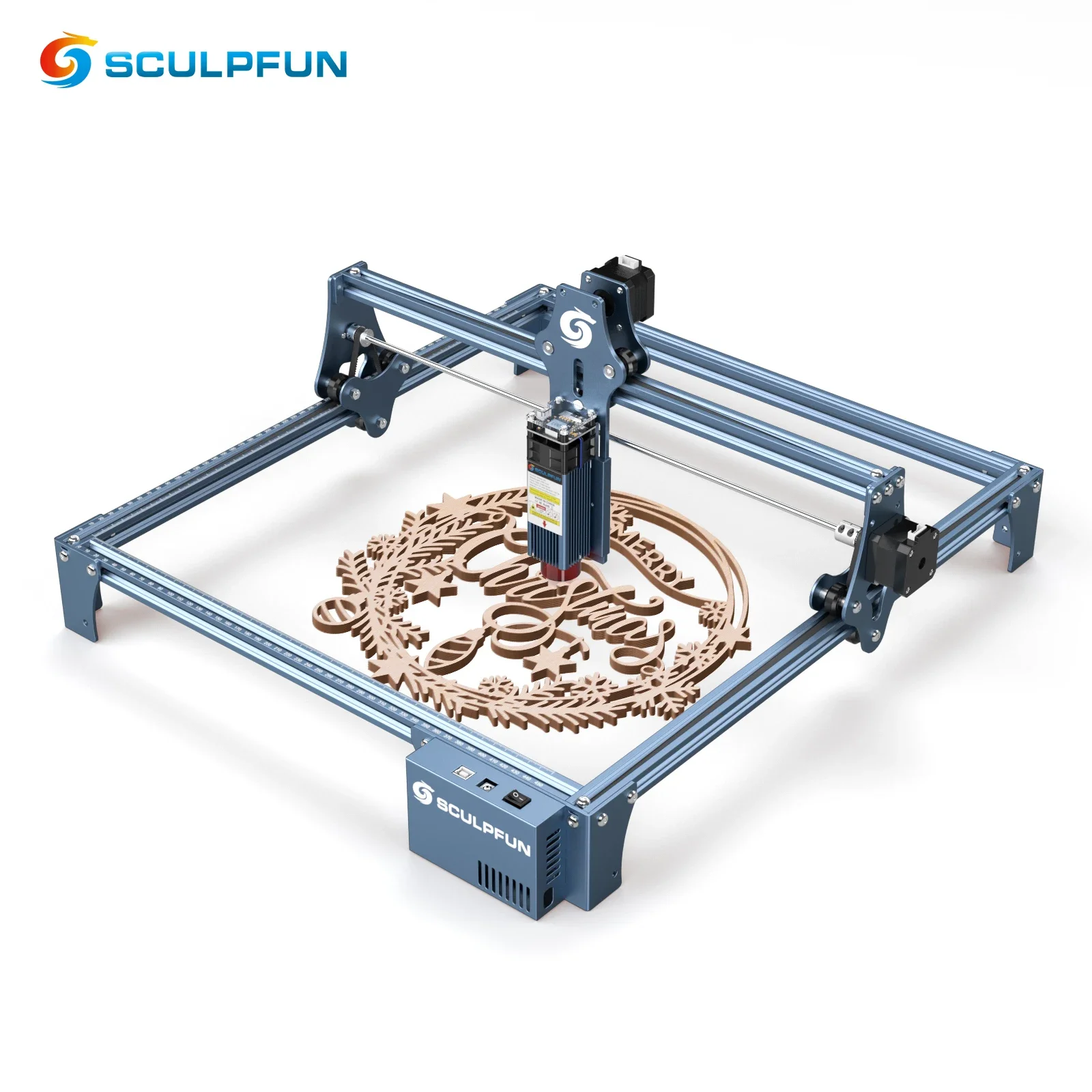 SCULPFUN S9 Cheap Laser Engraver Full-metal Structure Hot Sale Laser Engraver Cutter Metal 410x420mm Laser Engraving Machine