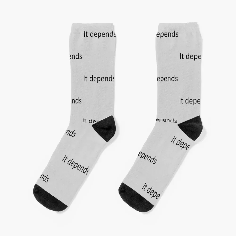 

It depends Socks Sports funny gifts christmass gift luxe Men's Socks Luxury Women's