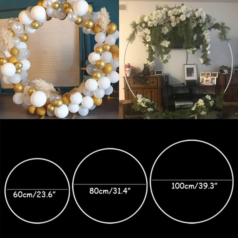 Giant Big Balloon Ring Round Balloon Arch Balloon Circle Stand Holder Frame Ring compleanno decorazioni di nozze sfondo