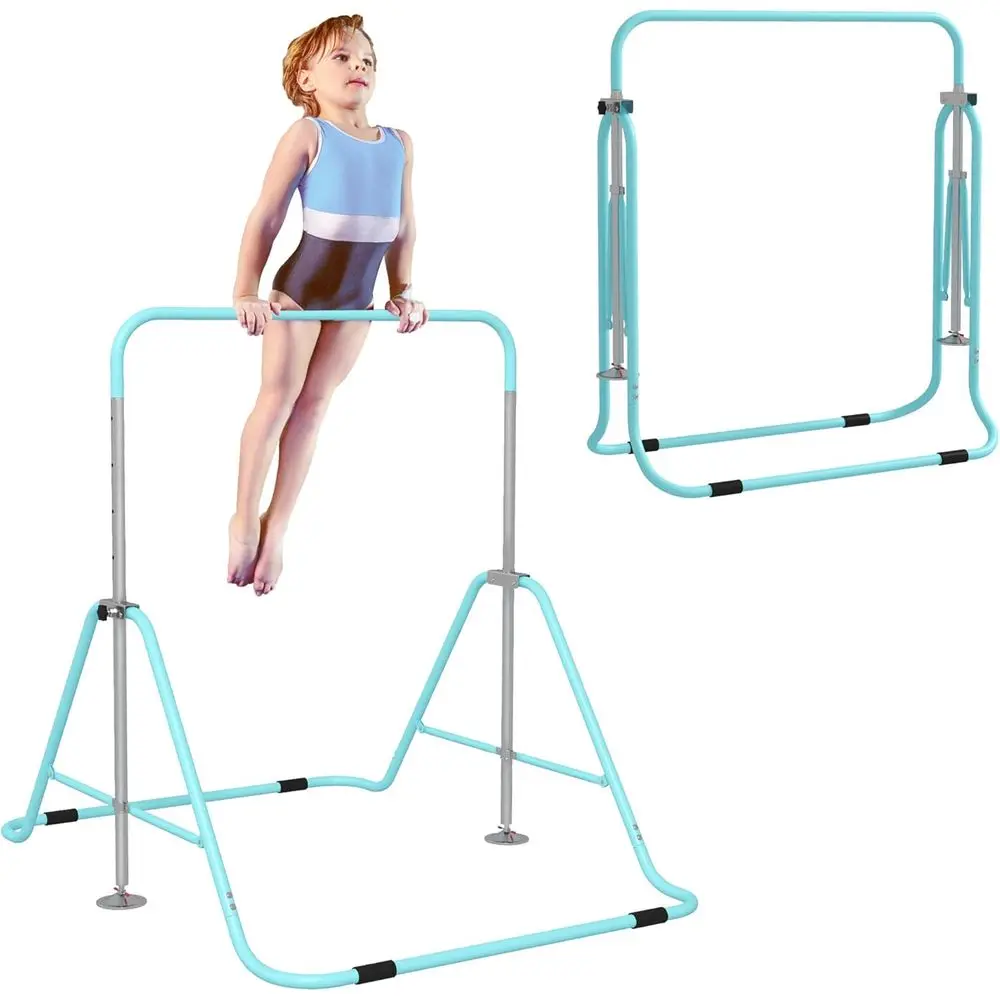 Barra de Gimnasia Ajustable con Amortiguación de Impactos para Niños y Uso Doméstico