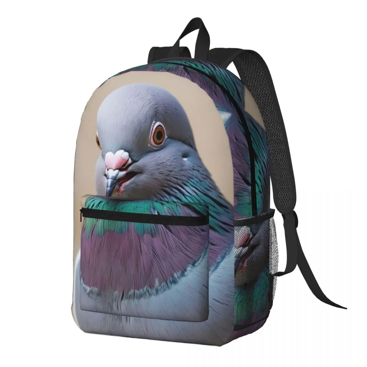 

Gray Pigeons Backpack Daypack Large Capacity Children BookBag School Bag Shoulder Bags for Men Women
