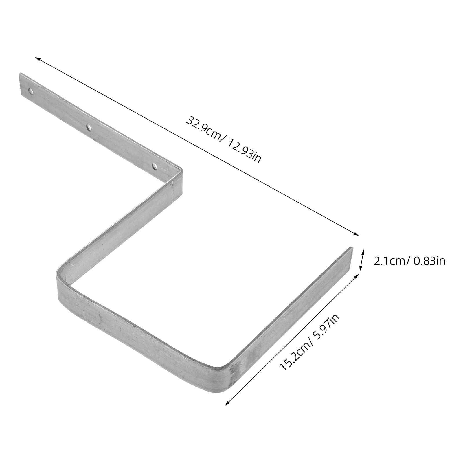 3 pçs suportes de calha de ferro resistente suportes de calha de telhado montagens de metal suporte à prova de intempéries para drenagem de água confiável