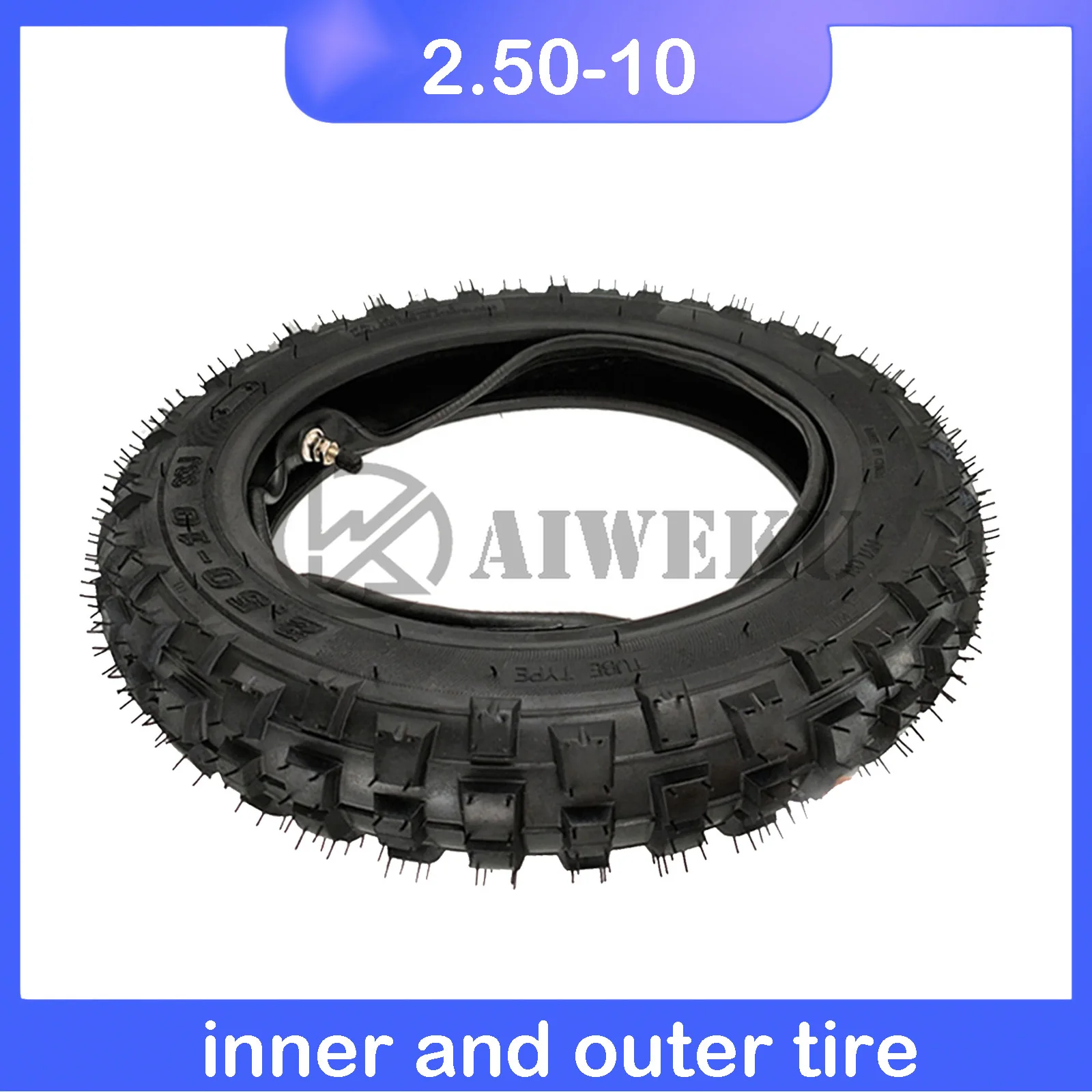 2.50-10 Front Or Rear Wheel Tire Out Tyre with Inner Tube 10inch tires 10