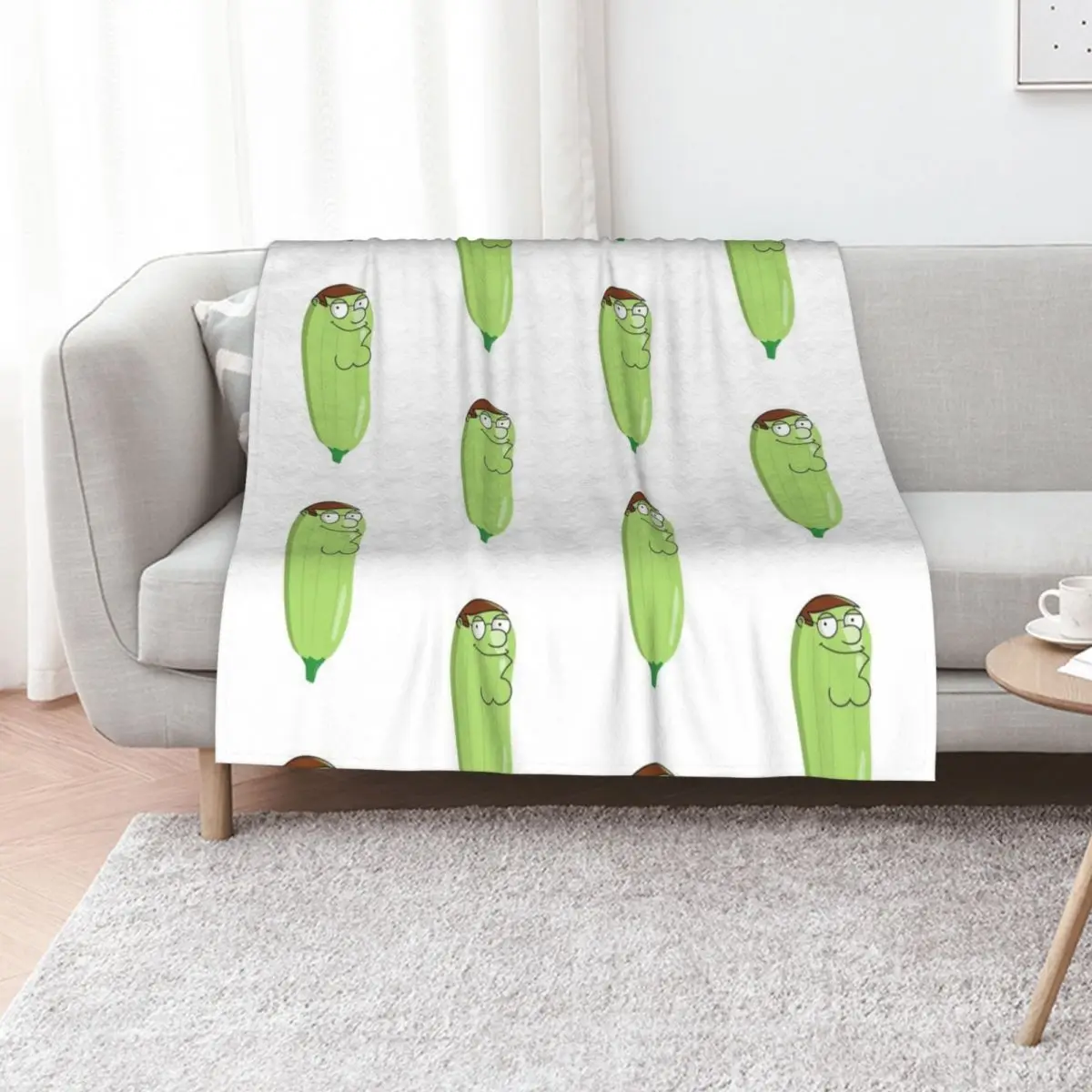 Peter Zucchini Throw Blanket For Decorative Sofa warm winter Bed blankets and throws Hairy Luxury Blankets