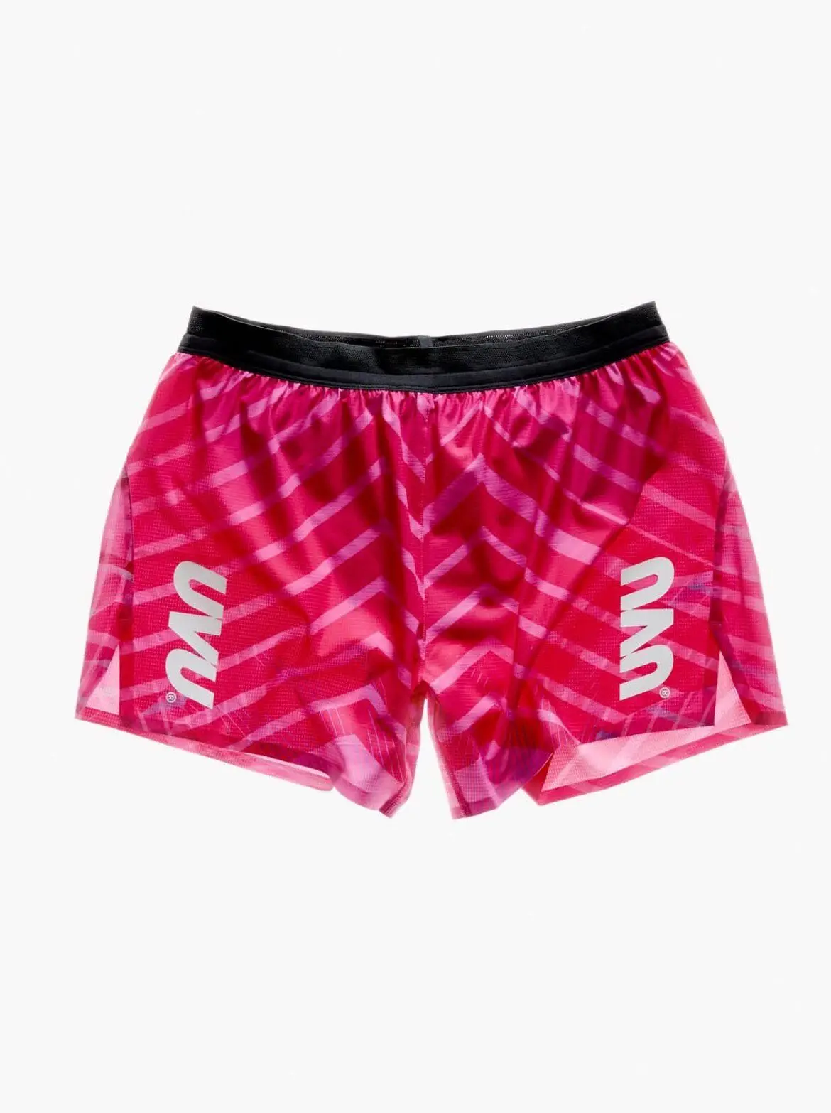 uvu-26ss-half-tight-20-red-wave-compression-shorts-quick-dry-running-cycling-fitness-sports-tights-with-pocket-unisex