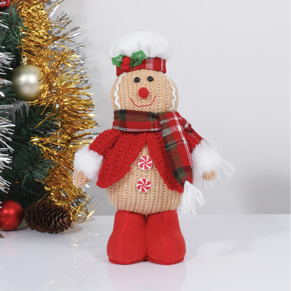 

Cute Cookie Man Christmas Cookie Man Doll Christmas Decoration Chef Hat Model - 9.64*5.9in 24.5*15cm Home Decor