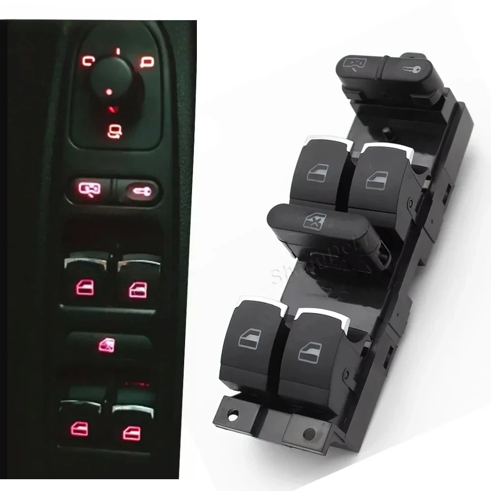 

1PC Car Window Control Switch Rearview Mirror Button Window Lifter Switch Suitable For VW Jetta Golf GTI MK4 Passat B5 1998-2005