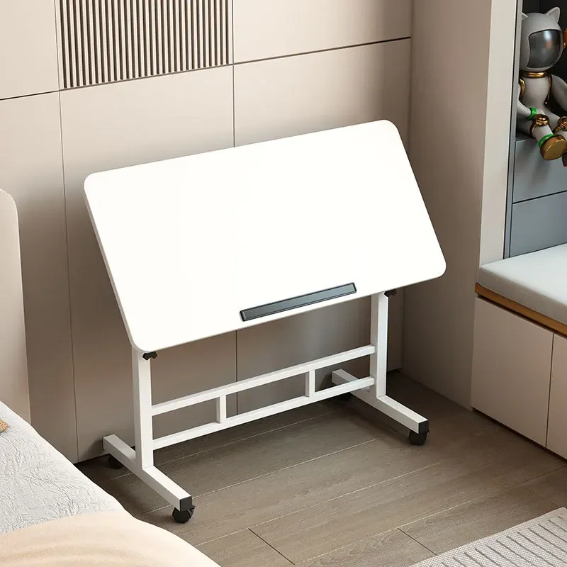 Folding lift desk Liftable height-adjustable bedside table Desktop Adjustable Height bedside table Student office bedside table