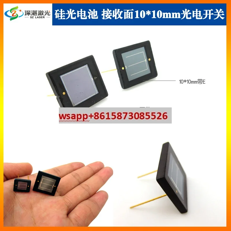 Ceramic package silicon photocell photosensitive surface 10 * 10 sensor laser receiver silicon photodiode 2DU10