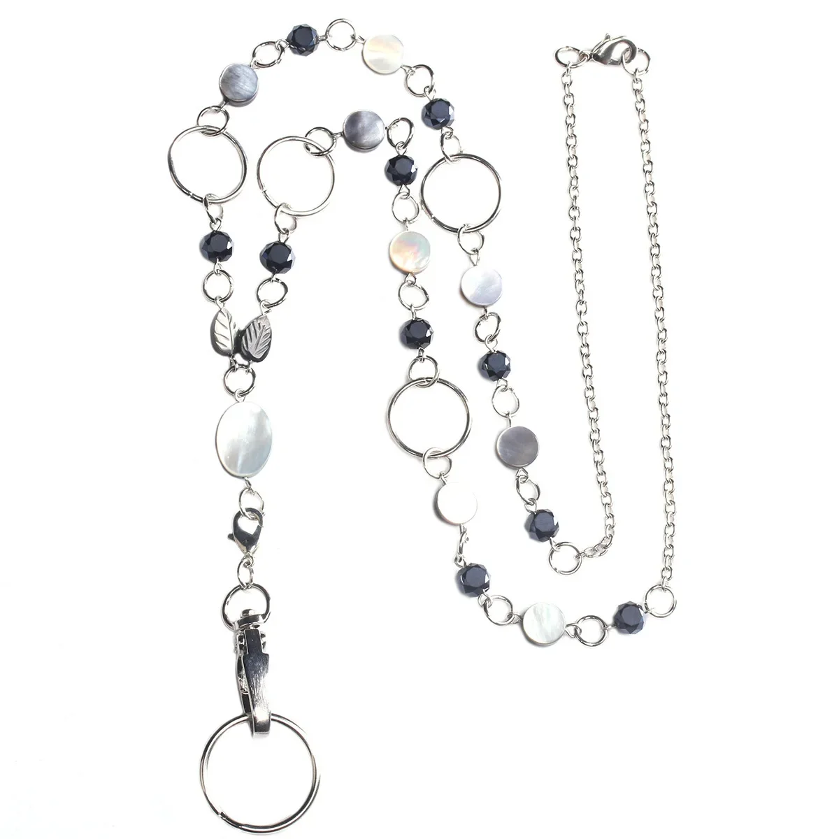 Cordino da donna con cordino in rilievo porta Badge per Badge bobina retrattile collana a catena cordini portachiavi accessori per infermiere