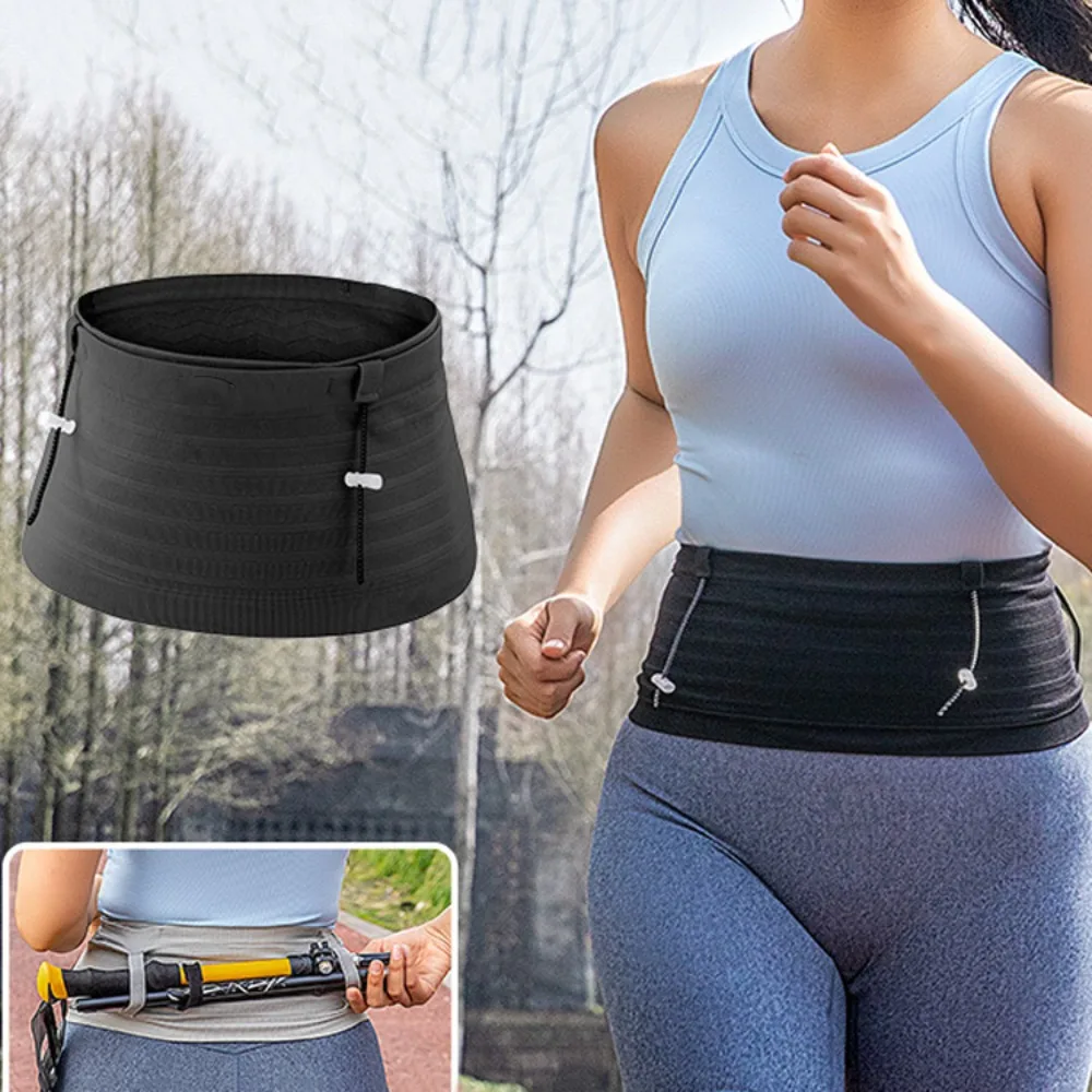 Running Belt Invisible Waist Bag Slim Large Capacity Marathon Running Bag Lightweight Multi-function Sports Phone Bag
