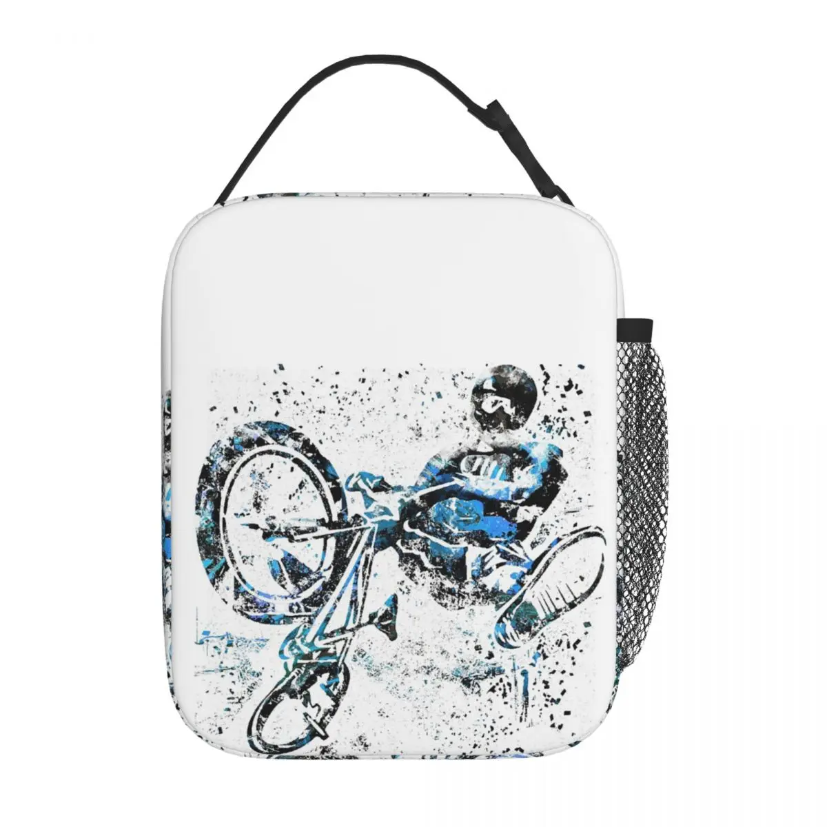 BMX Rider BMX Bike Insulated Lunch Bag for Women Children Portable Food Boxes Thermal Lunch Box Tote