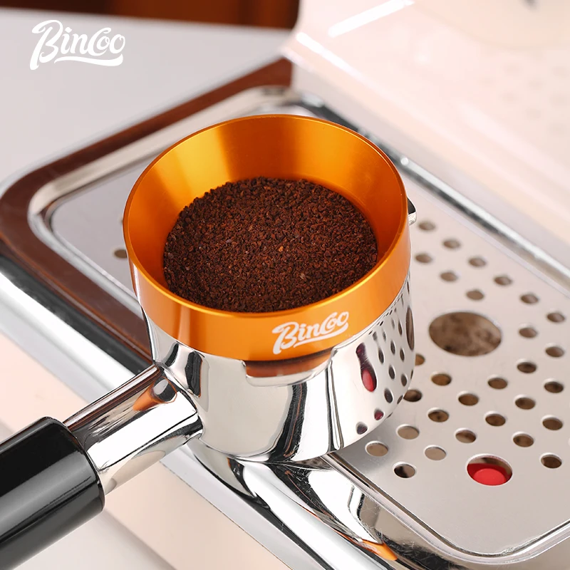 

Bincoo 51//53/58mm Magnet Intelligent Dosing Ring Brewing Bowl Coffee Tamper Powder for Espresso Barista Tool Funnel Portafilter