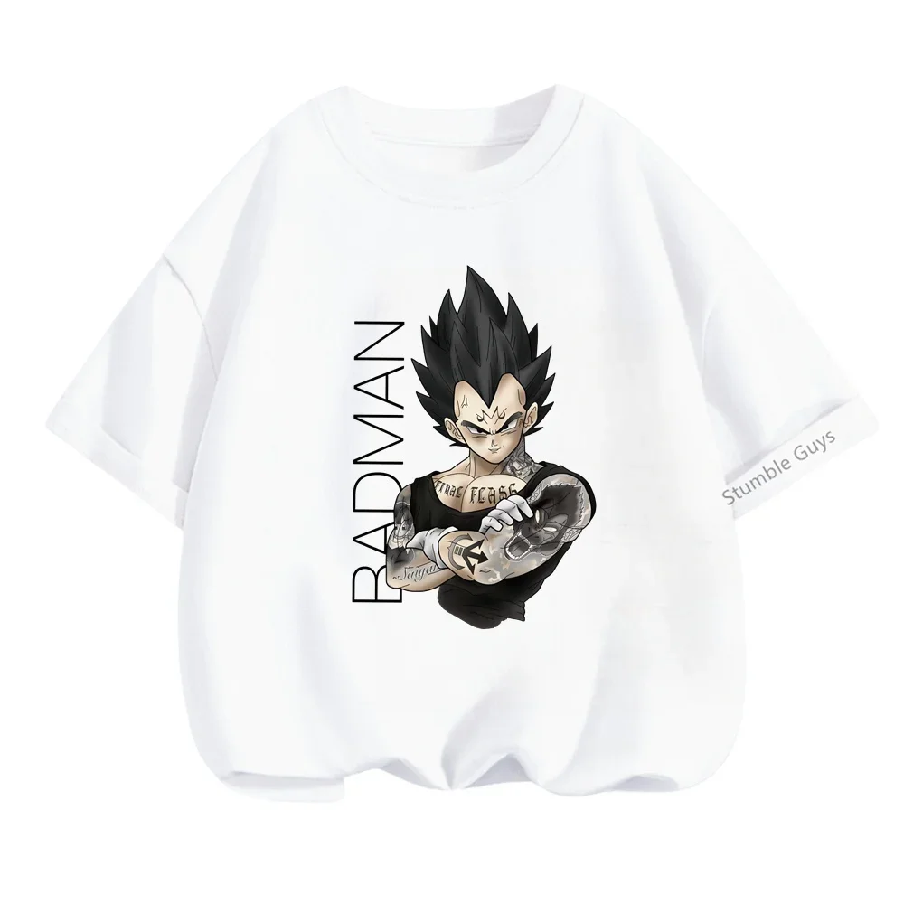 Boys Girls Dragon Ball Z Tshirt Kids Cartoon Anime Graphic Goku Print Short Sleeve T Shirt Tops Sonic Tees Children Teen Clothes