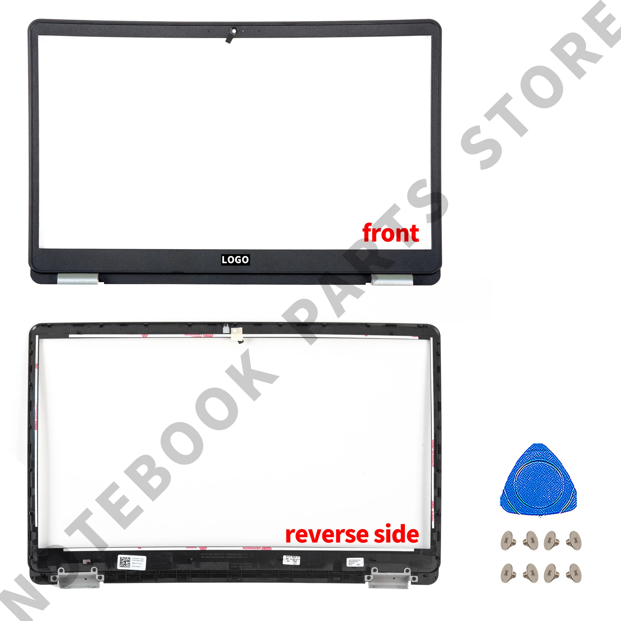 Imagem -03 - Nova Capa Traseira Lcd 0gycjr para Inspiron 15 5584 P85f Moldura Frontal 0j0myj Dobradiças Apoio para as Mãos 0dfx5j Caixa Inferior 02t6hn 0jx9nr Reparação