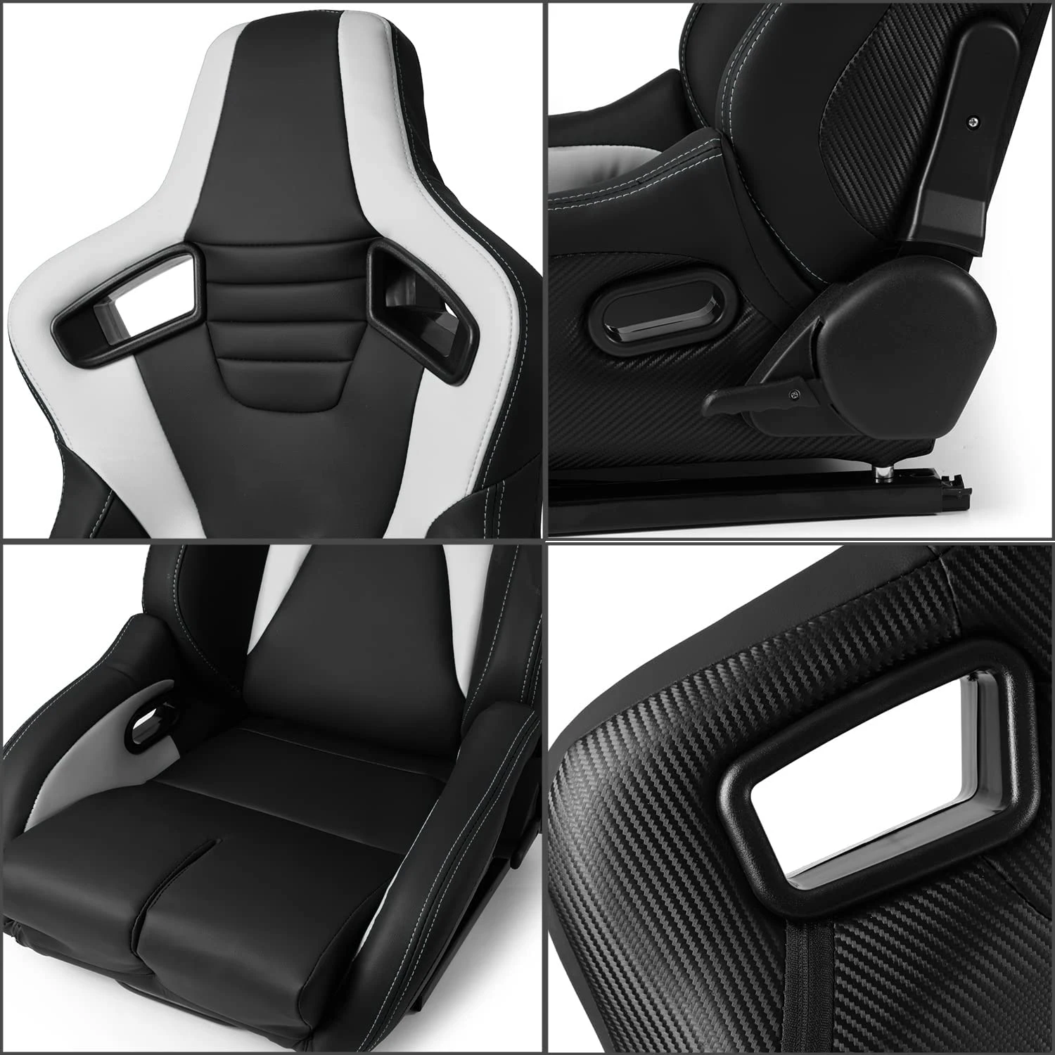 Universal Driver Car Leather Adjustable Sport Simulator Manufactory Wholesale Memory Soft Foam Sim Racing Seat