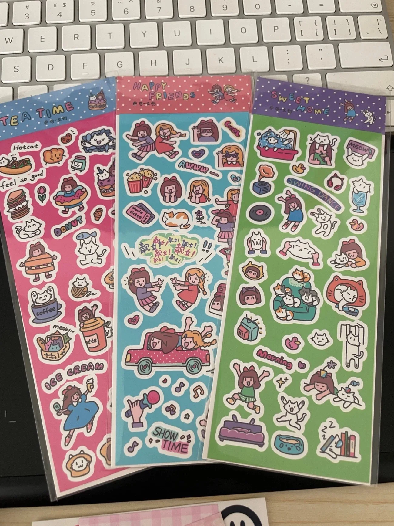 1/3 قطعة KeYi الأصلي الدوبامين الفتاة المحلية الأصلية Guka ملصقات DIY حساب المواد ملصقات الزخرفية #5