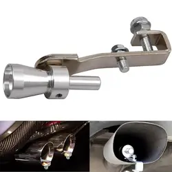 Universal Silver 18mm S Turbo Sound Whistle Muffler Exhaust Pipe Blow Off Valve Exhaust & Exhaust Systems(Motorcycle) Equipment