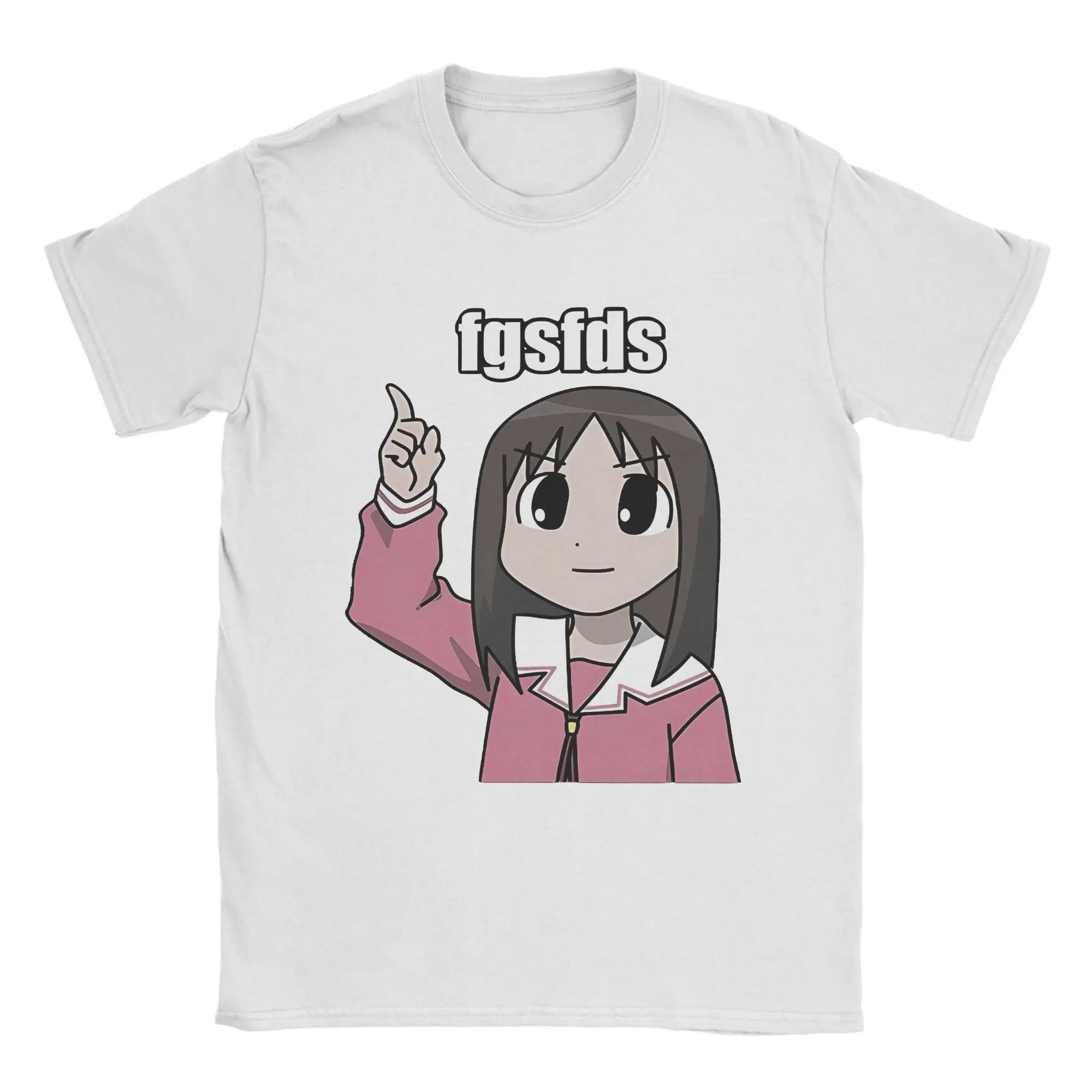 

Osaka Autistic Fgsfds Забавная кавайная футболка Мужские хлопковые топы Рубашки Kawaii Аниме Azumanga Daioh с круглым вырезом и коротким рукавом