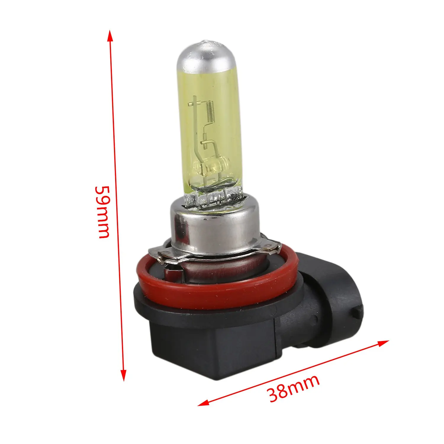 2x H11 55W 3000k złoty żółty Xenon ukrył światło halogenowe żarówka do lampy przeciwmgielnej reflektora