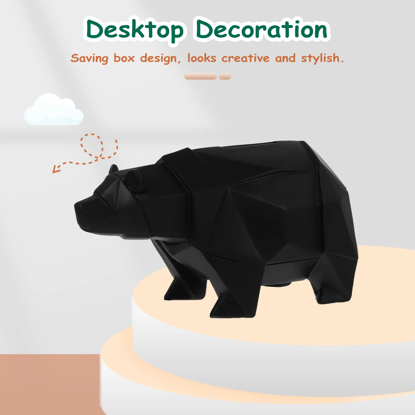 

Little Bear Savings Bank Decorative Cartoon Cute Polar Creative Figurines Crafts Statue
