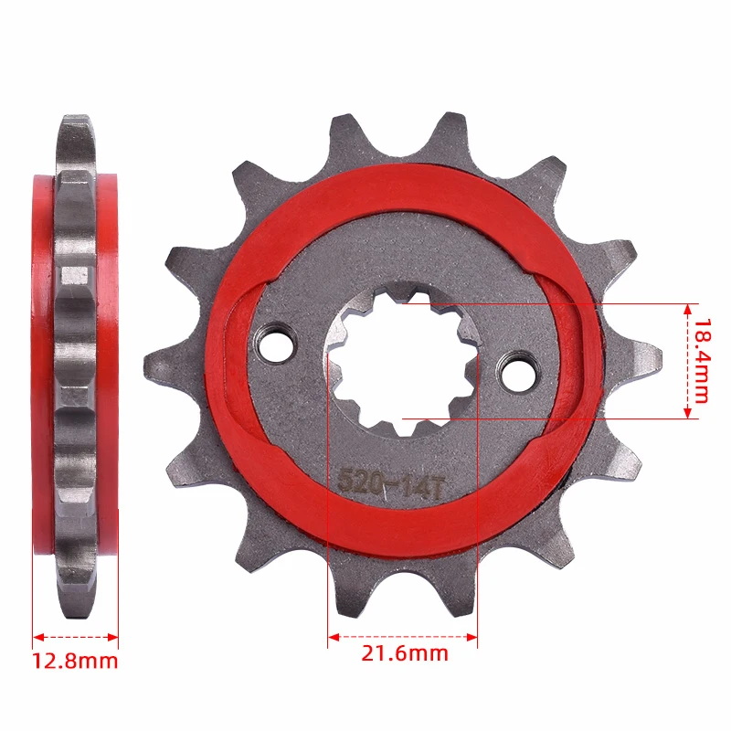 520 13T 14T 300CC Front Sprocket Gear Wheel Cam Pinion For HONDA CRF300 CRF300L CRF300LR 2021 2022 2023 2024 CRF 300 L LR Rally
