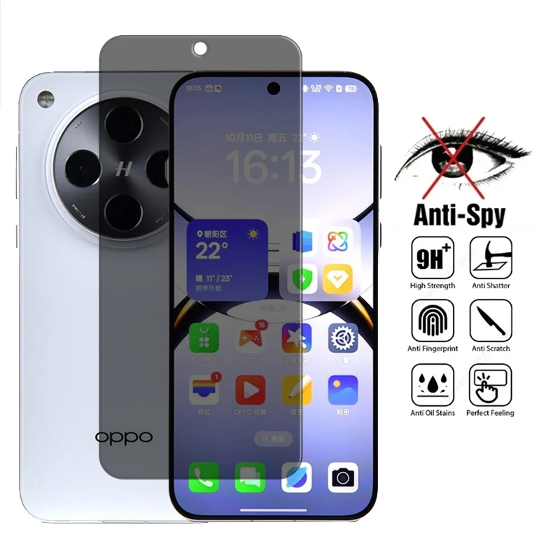 For OPPO Find X8 Glass For OPPO Find X8 Tempered Glass 6.59 inch Anti-spy Privacy Screen Protector For OPPO Find X8 Lens Film