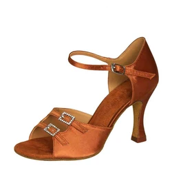 Hot Latin Dance Shoes Women's High Heel Dance Shoes Tango Soft Bottom Dance Shoes 7cm 8cm 9cm Girls Salsa Ballroom Shoes