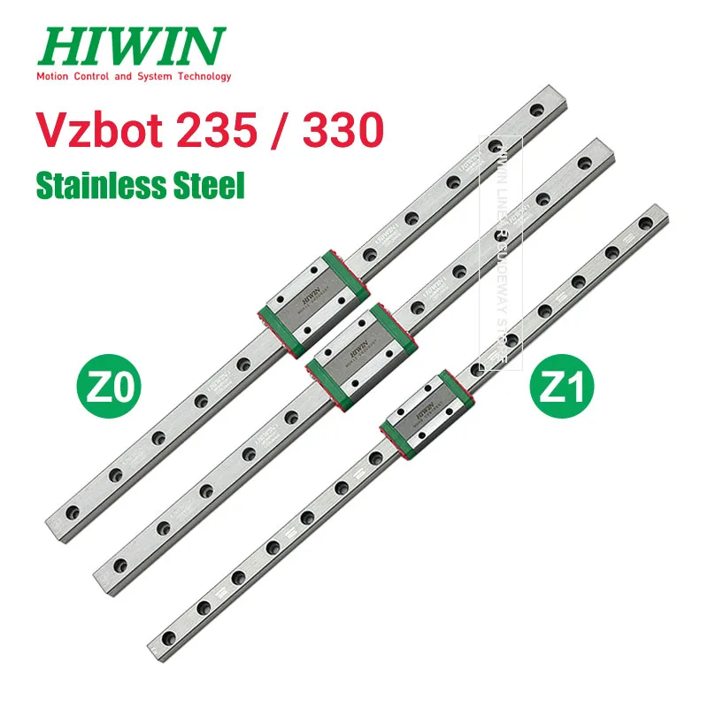 

VzBoT HIWIN Vzbot 235 Vzbot 330 линейный рельс HIWIN MGN12H MGN9H 300 мм 400 мм Vzbot 3D принтер Vz235 Vz330 Y X линейный рельс